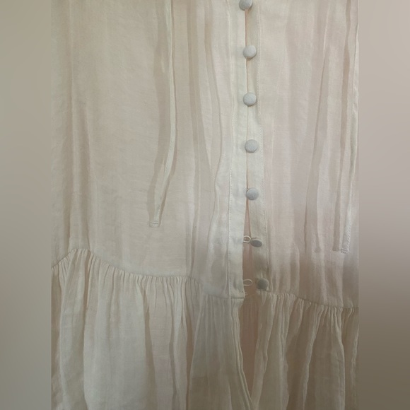 ZARA white linen top - Picture 3 of 4